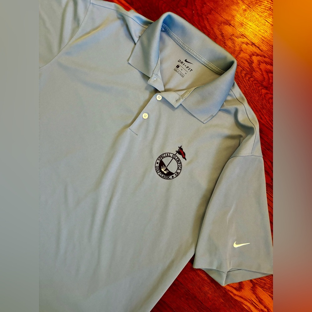 Toyota Special Olympics Golf‎ Classic NIKE Dri-Fit Polo Mens XL Blue Embroidered